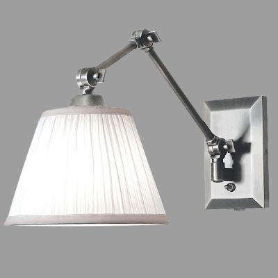 Maggie Swingarm Wall Sconce with Fabric Shade by Norwell Lighting - Starlight Lighting USA and Canada